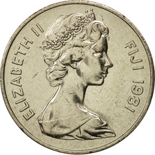 Coin, Fiji, Elizabeth II, 20 Cents, 1981, MS(65-70), Copper-nickel, KM:31