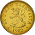 Coin, Finland, 10 Pennia, 1982, MS(65-70), Aluminum-Bronze, KM:46