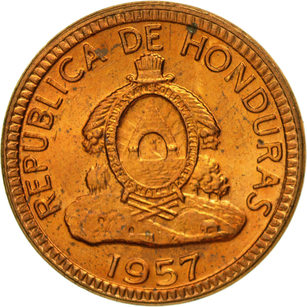 Honduras, Centavo, 1957, MS(63), Bronze, KM:77.2