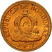 Honduras, Centavo, 1957, MS(63), Bronze, KM:77.2