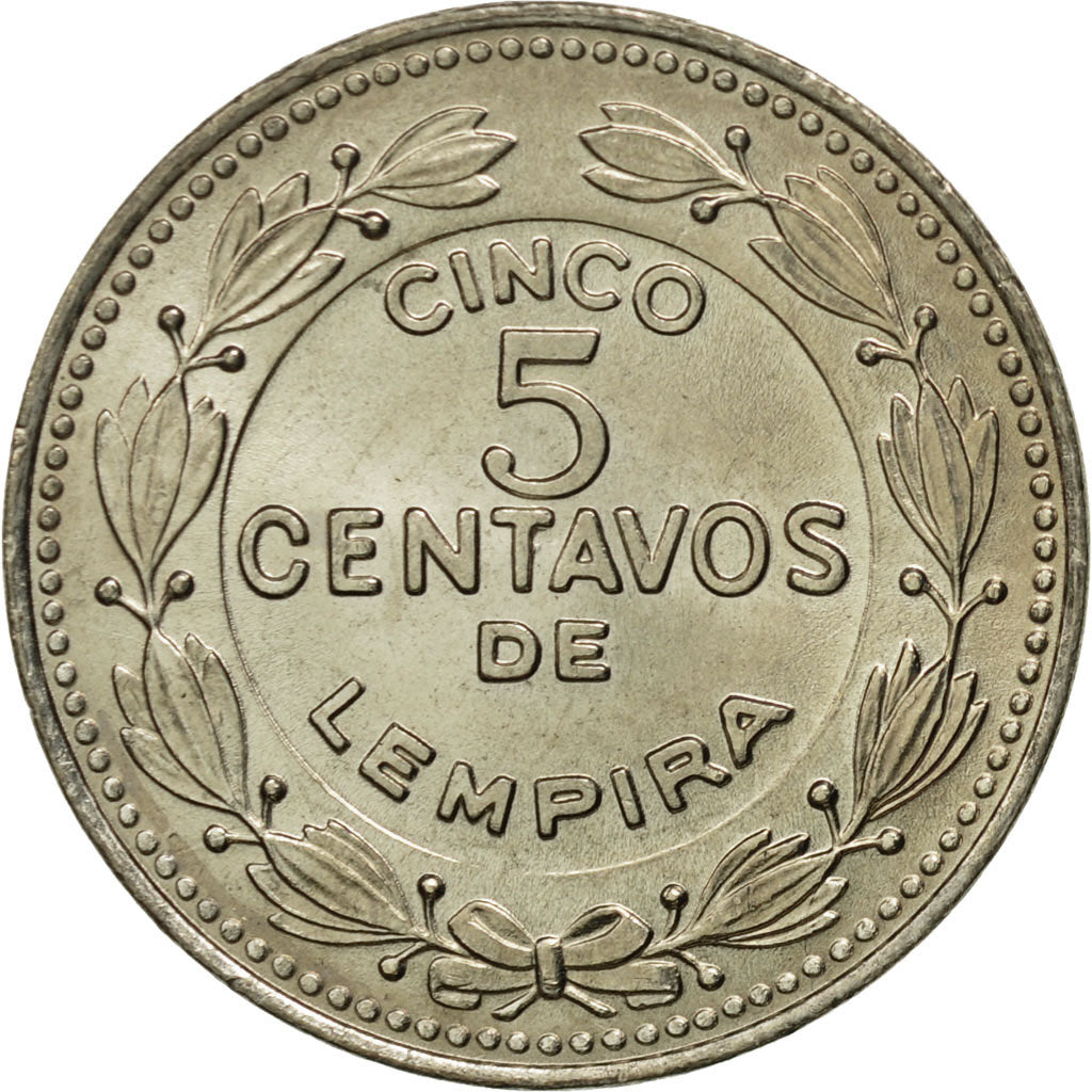 Coin, Honduras, 5 Centavos, 1980, MS(65-70), Copper-nickel, KM:72.2