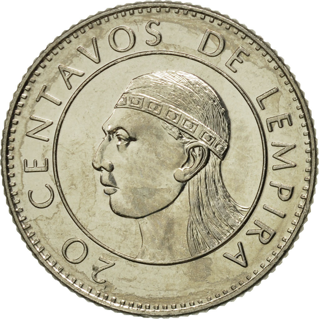 Coin, Honduras, 20 Centavos, 1978, MS(64), Copper-nickel, KM:83
