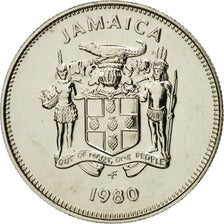 Jamaica, Elizabeth II, 5 Cents, 1980, Franklin Mint, MS(65-70), Copper-nickel