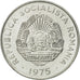 Romania, 15 Bani, 1975, MS(65-70), Aluminum, KM:93a