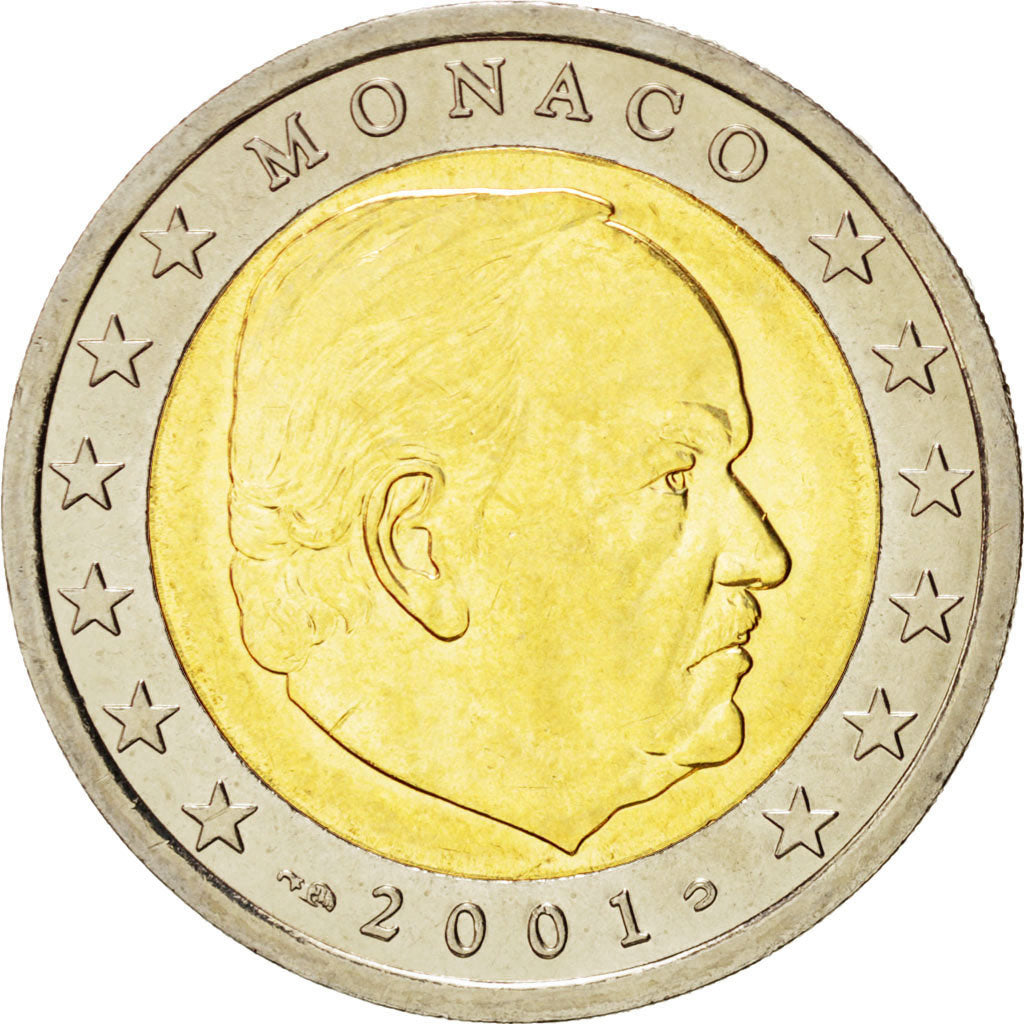 Monaco, 2 Euro, 2001, SPL, Bi-metallico, KM:174