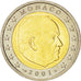 Monaco, 2 Euro, 2001, SPL, Bi-metallico, KM:174
