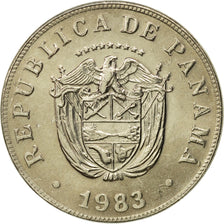 Coin, Panama, 5 Centesimos, 1983, MS(65-70), Copper-nickel, KM:23.2