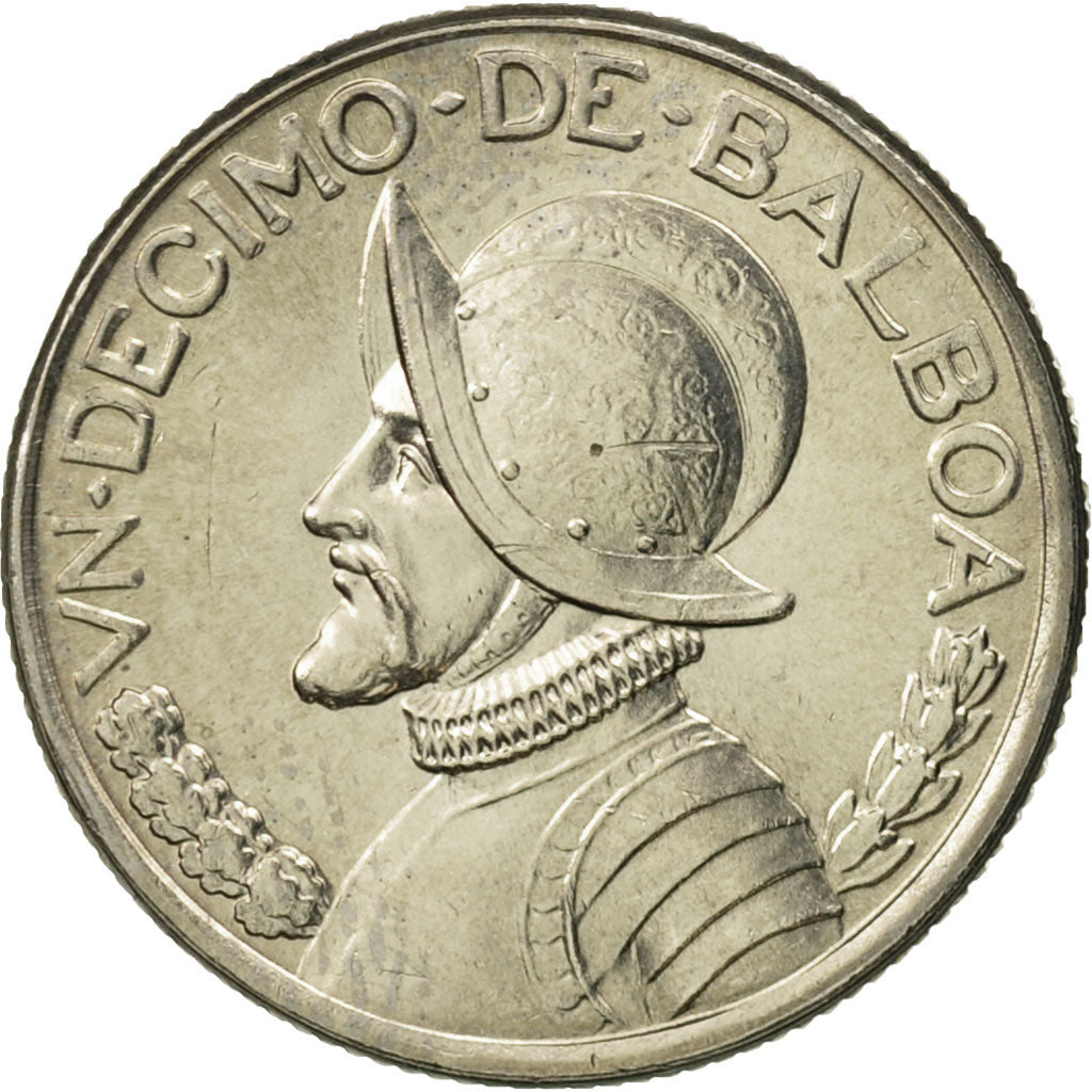 Panama, 1/10 Balboa, 1983, MS(65-70), Copper-Nickel Clad Copper, KM:10