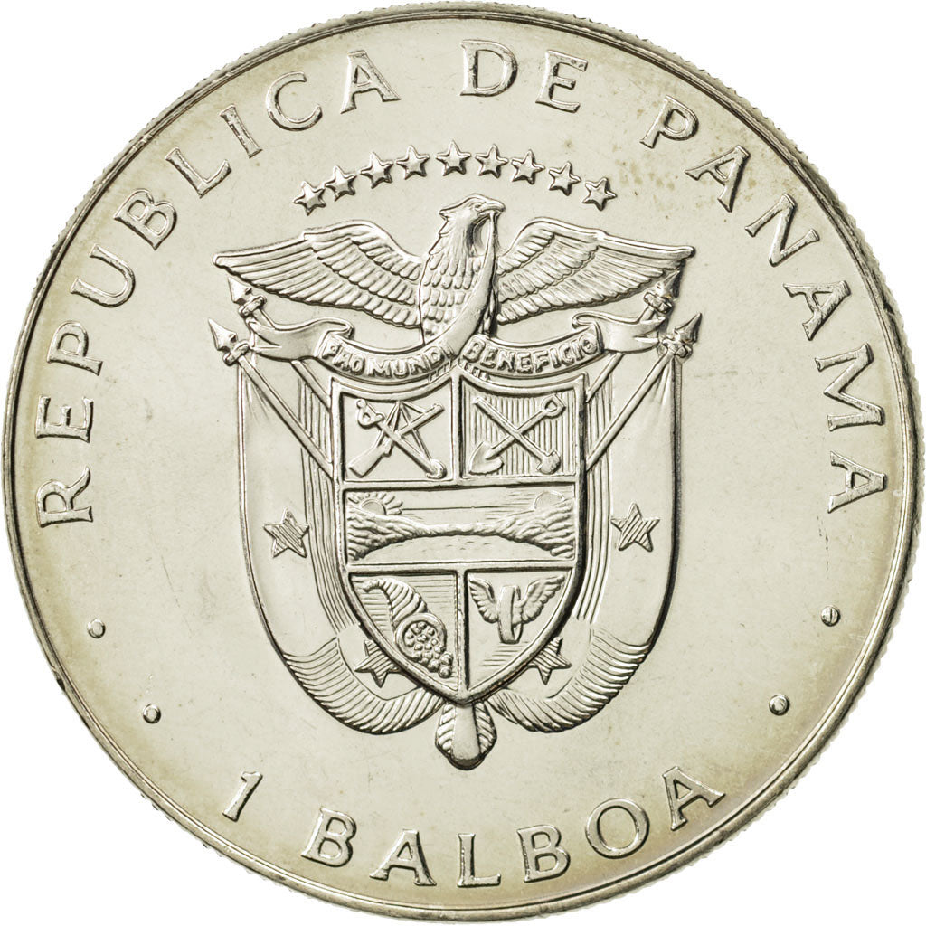 Panama, Balboa, 1984, MS(65-70), Copper-Nickel Clad Copper, KM:76