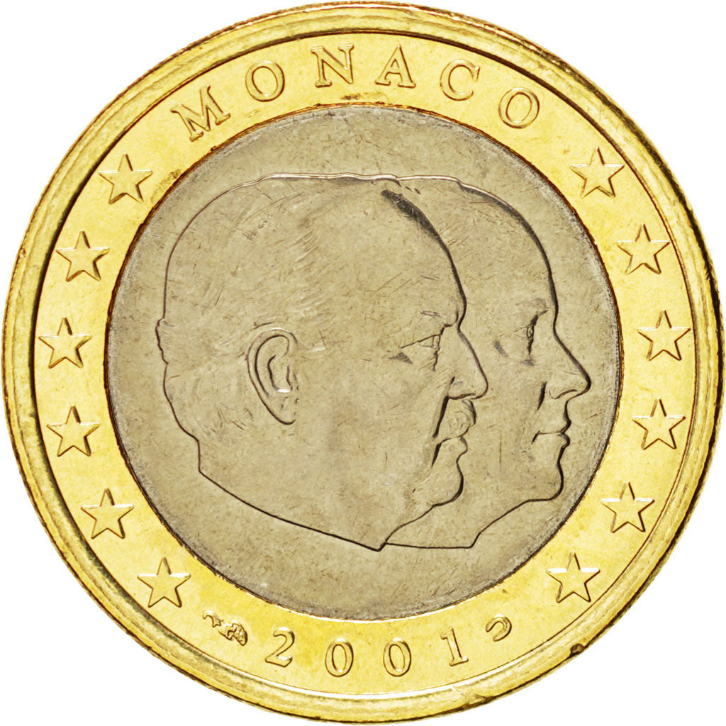 Monaco, Rainier III, 1 Euro 2001, KM 173