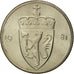 Norway, Olav V, 50 Öre, 1981, MS(65-70), Copper-nickel, KM:418