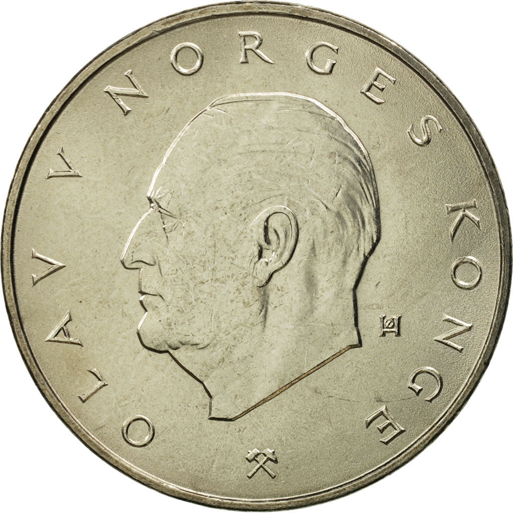 Norway, Olav V, 5 Kroner, 1981, MS(65-70), Copper-nickel, KM:420