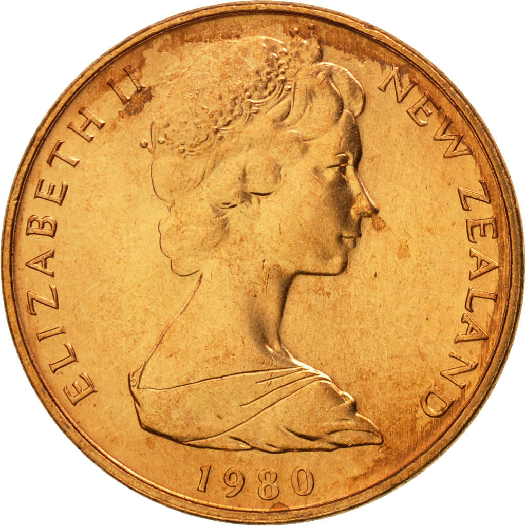 Monnaie, Nouvelle-Zélande, Elizabeth II, Cent, 1980, FDC, Bronze, KM:31.1