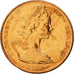 Monnaie, Nouvelle-Zélande, Elizabeth II, 2 Cents, 1981, FDC, Bronze, KM:32.1