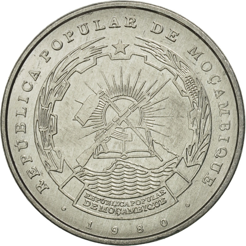 Coin, Mozambique, 50 Centavos, 1980, MS(65-70), Aluminum, KM:98