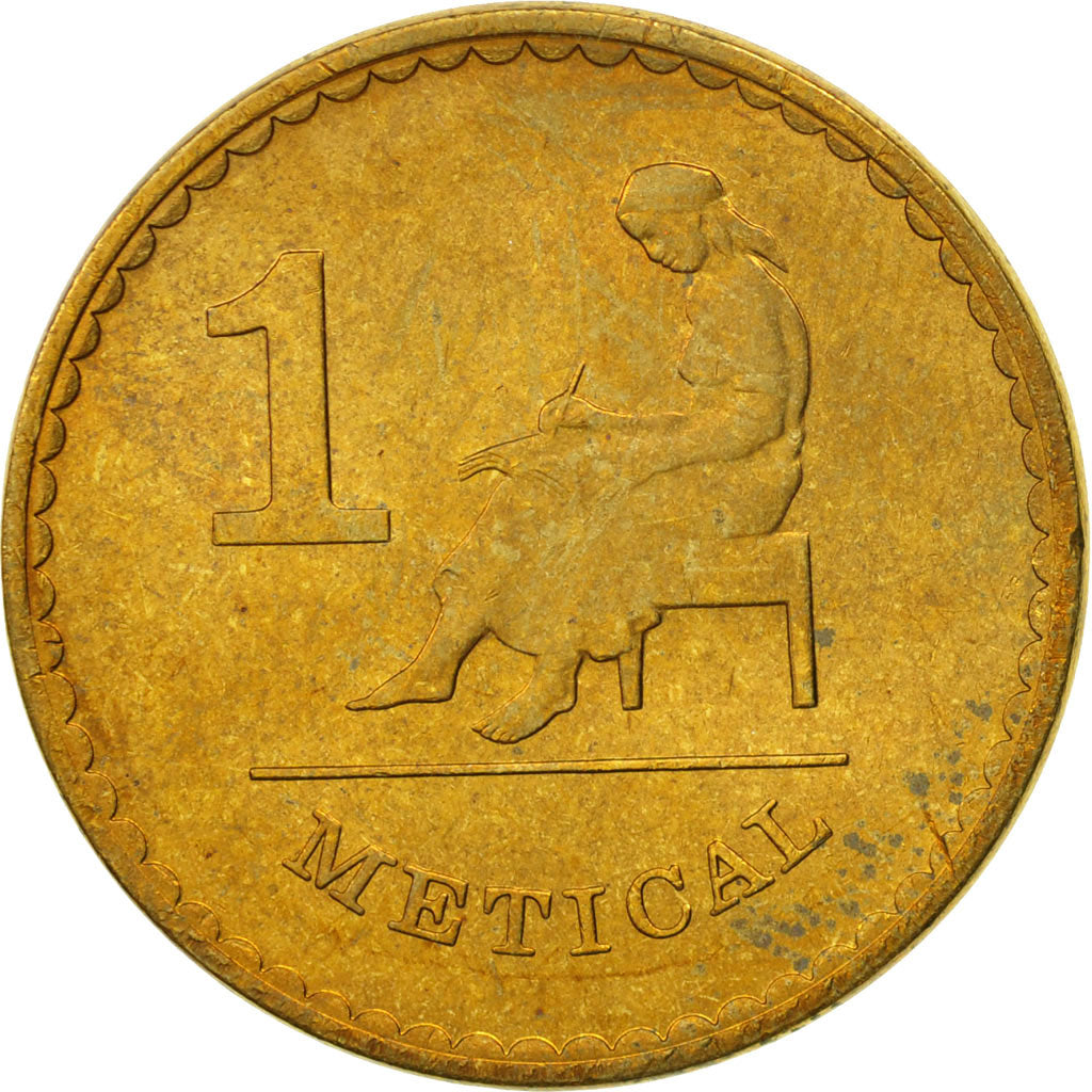 Coin, Mozambique, Metical, 1982, MS(63), Brass, KM:99