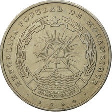 Mozambique, 20 Meticais, 1980, MS(64), Copper-nickel, KM:103