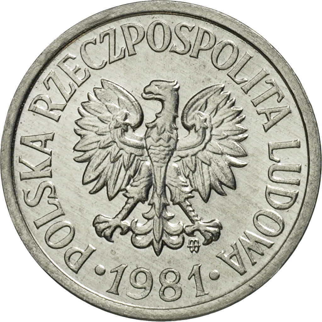 Moneda, Polonia, 10 Groszy, 1981, Warsaw, FDC, Aluminio, KM:AA47