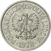 Coin, Poland, 20 Groszy, 1978, Warsaw, MS(65-70), Aluminum, KM:A47