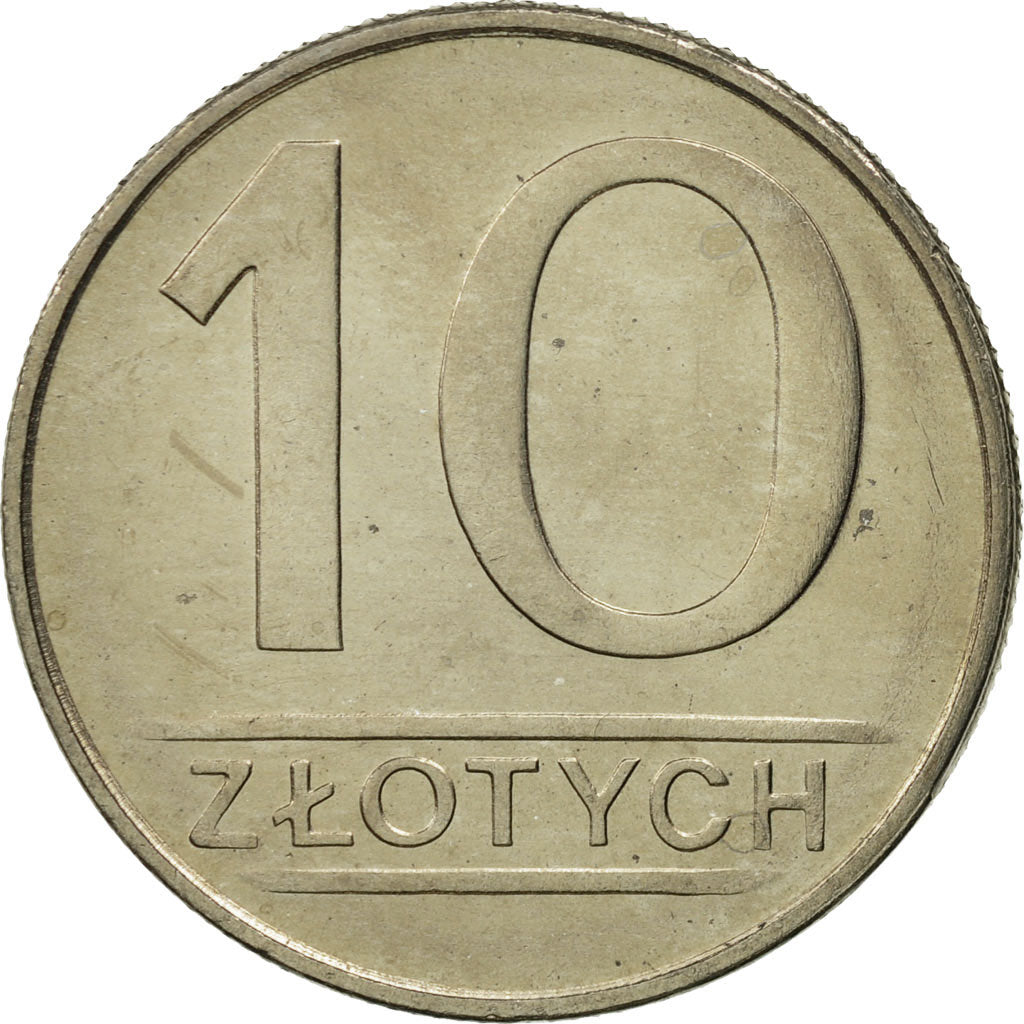 Coin, Poland, 10 Zlotych, 1985, Warsaw, MS(65-70), Copper-nickel, KM:152.1