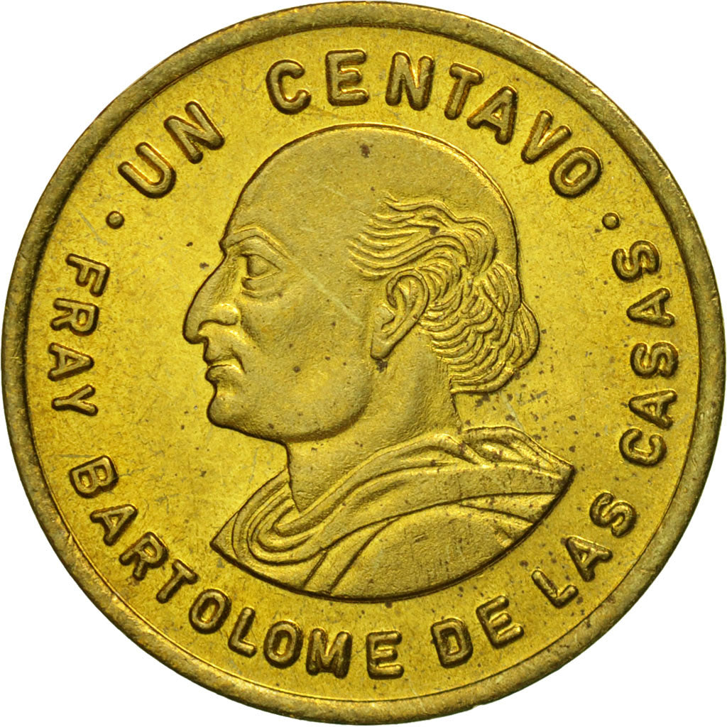 Guatemala, Centavo, Un, 1984, MS(65-70), Brass, KM:275.2