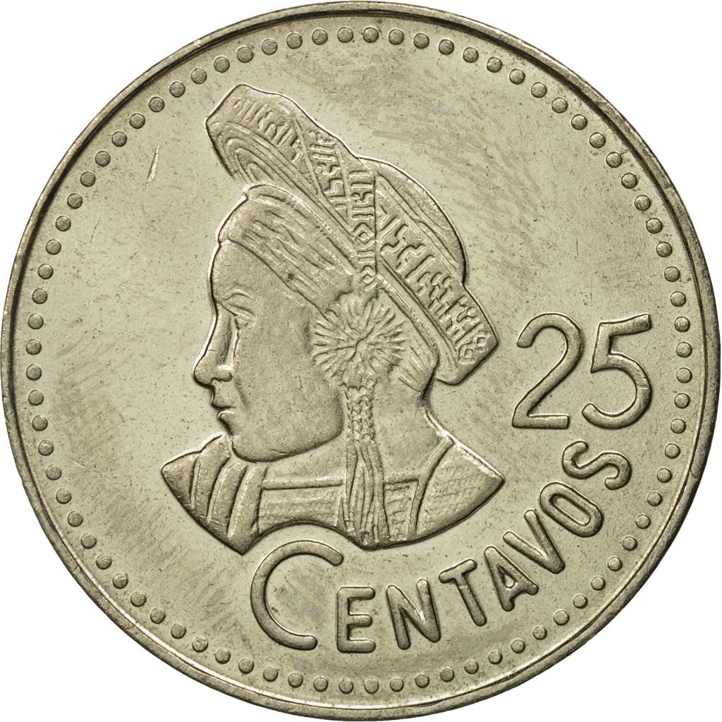 Moneda, Guatemala, 25 Centavos, 1985, FDC, Cobre - níquel, KM:278.5