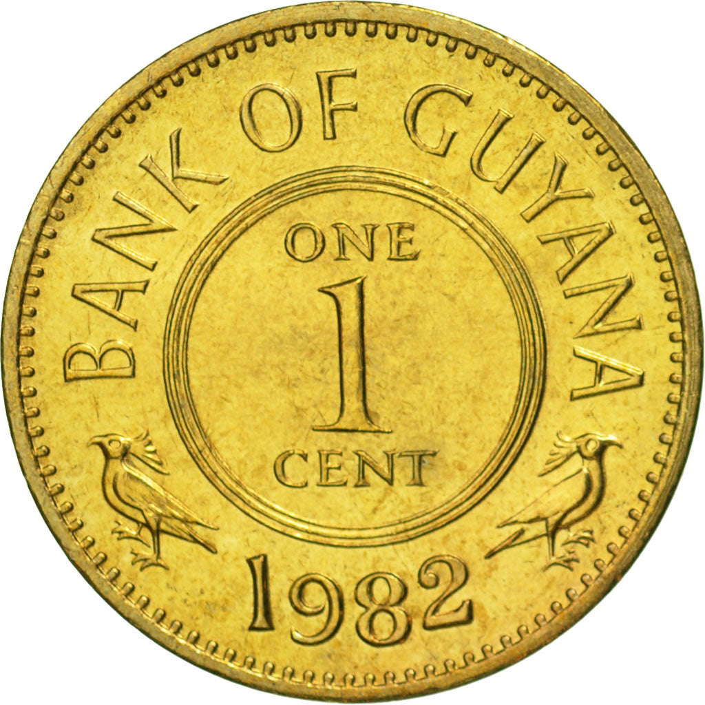 Münze, Guyana, Cent, 1982, STGL, Nickel-brass, KM:31