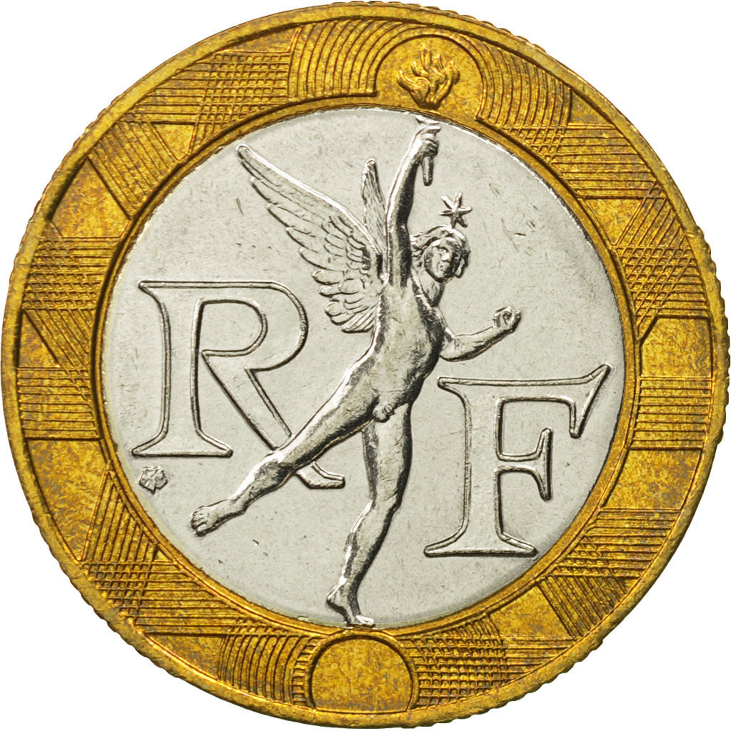 Coin, France, Génie, 10 Francs, 1989, Paris, MS(65-70), Bi-Metallic, KM:964.1