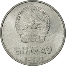 Mongolia, 2 Mongo, 1980, FDC, Aluminio, KM:28