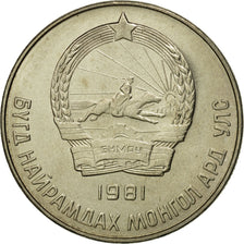 Moneda, Mongolia, 20 Mongo, 1981, FDC, Cobre - níquel, KM:32