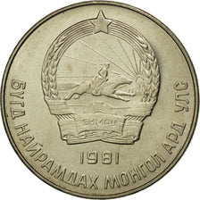 Münze, Mongolei, 20 Mongo, 1981, STGL, Copper-nickel, KM:32