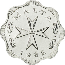 Malta, 2 Mils, 1982, Franklin Mint, FDC, Alluminio, KM:54