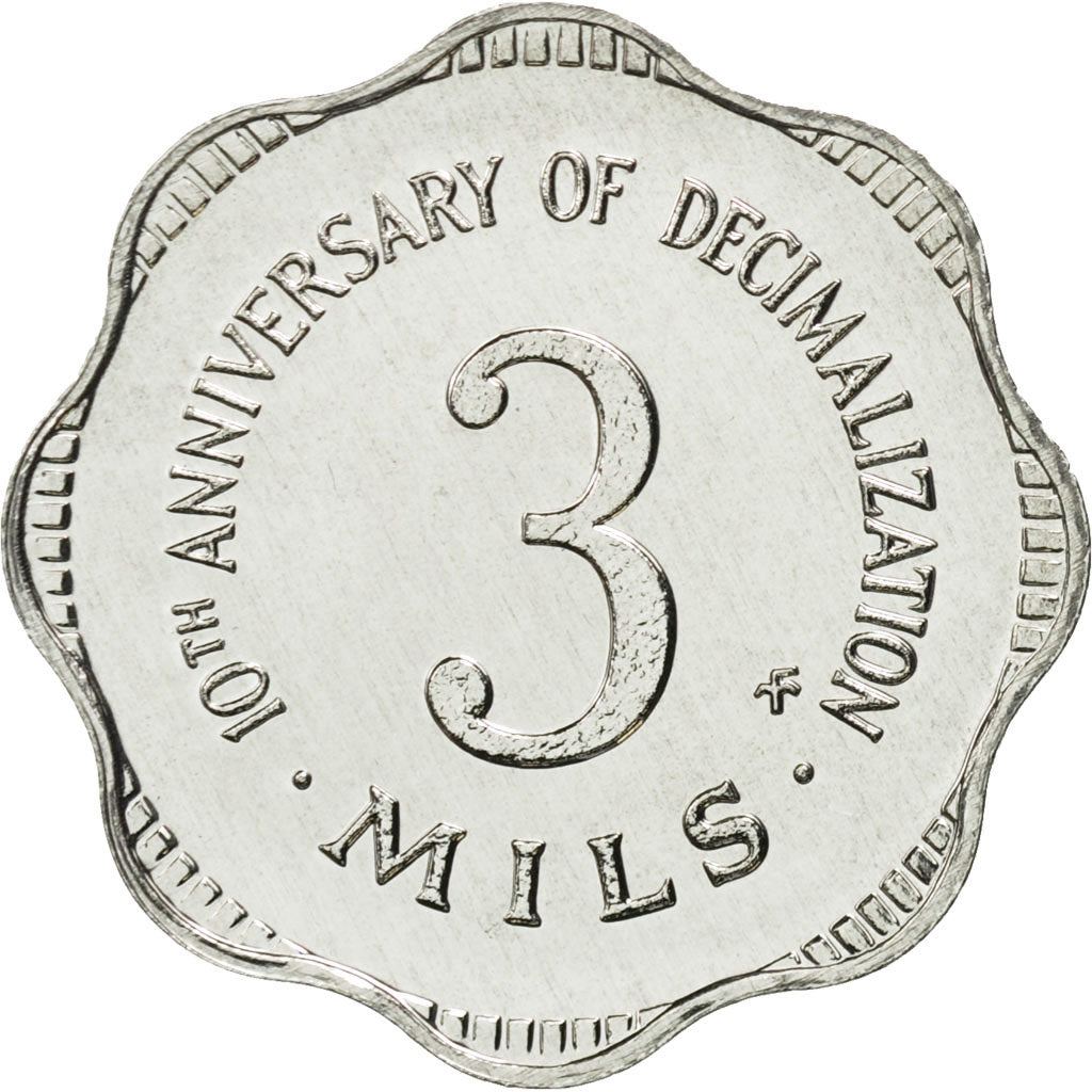 Malta, 3 Mils, 1982, Franklin Mint, STGL, Aluminium, KM:55