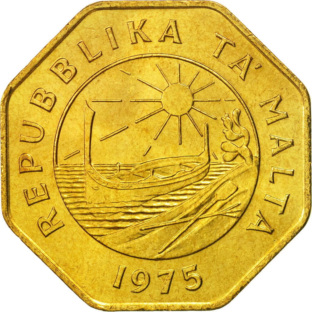 Malta, 25 Cents, 1975, FDC, Ottone, KM:29