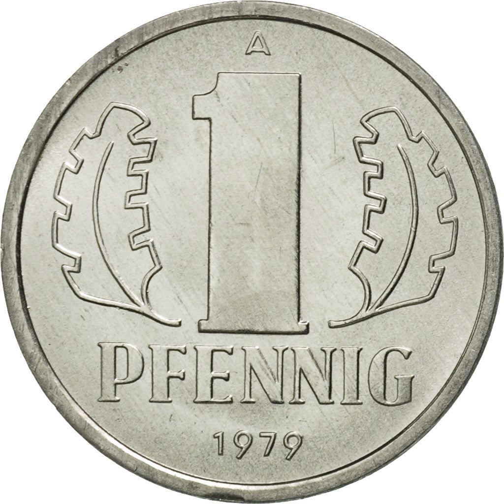 Coin, GERMAN-DEMOCRATIC REPUBLIC, Pfennig, 1979, Berlin, MS(65-70), Aluminum