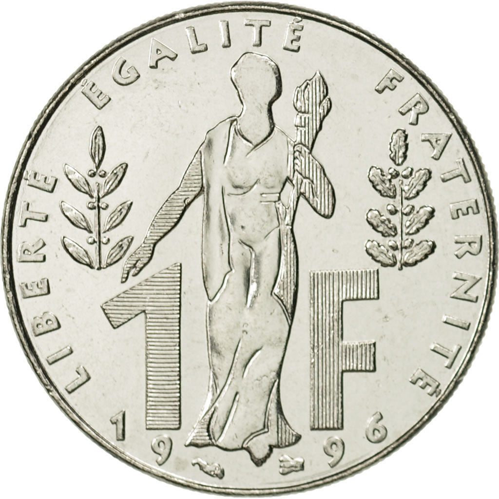Monnaie, France, Jacques Rueff, Franc, 1996, Paris, SPL, Nickel, KM:1160