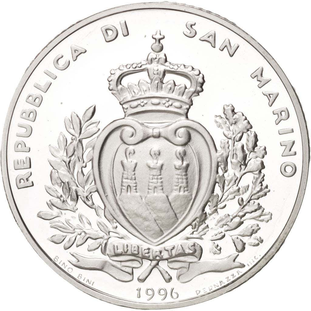 Moneta, San Marino, 10000 Lire, 1996, FDC, Argento, KM:342