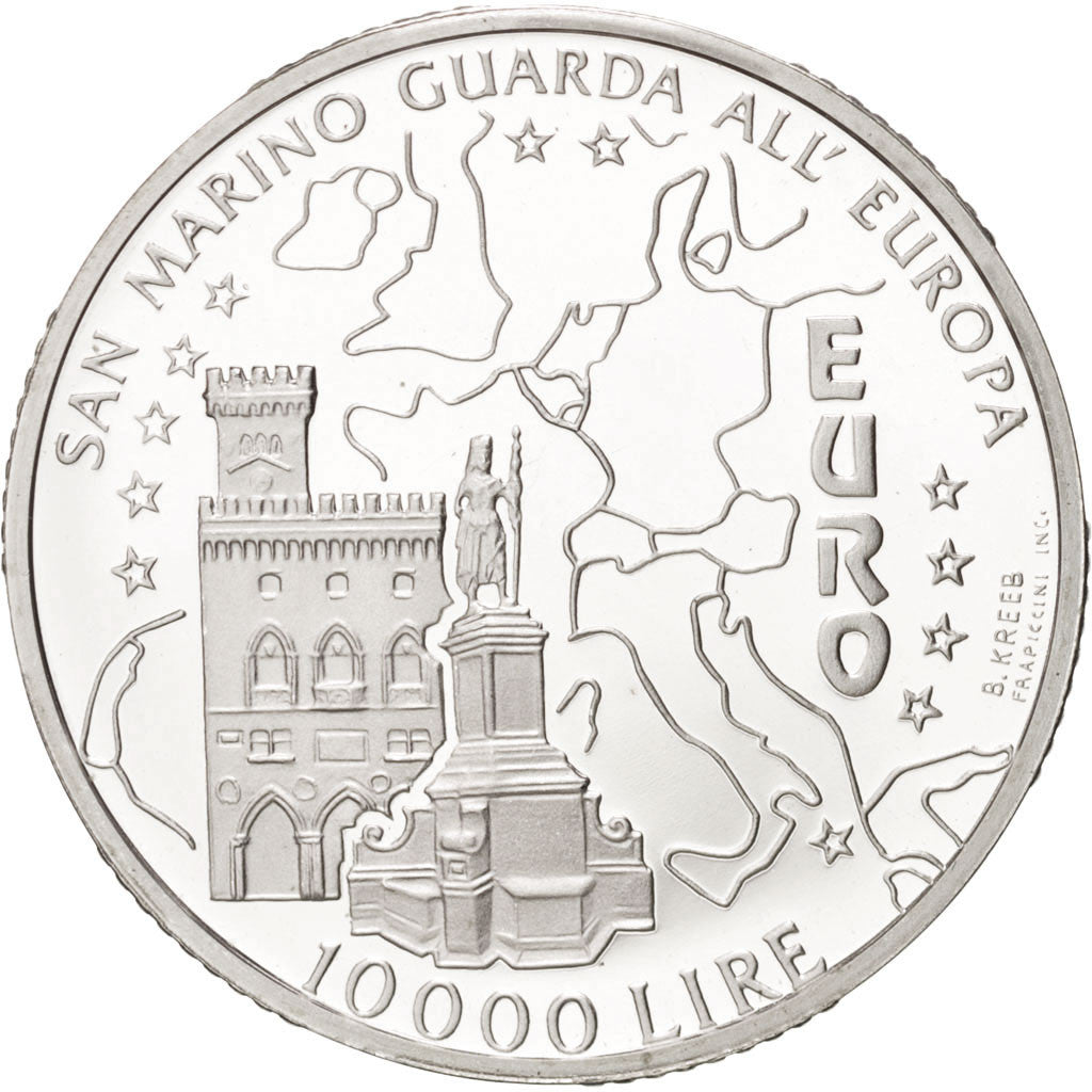 Moneta, San Marino, 10000 Lire, 1996, FDC, Argento, KM:342