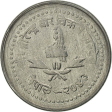 Monnaie, Népal, SHAH DYNASTY, Birendra Bir Bikram, 25 Paisa, 1986, FDC