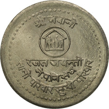 Moneda, Nepal, SHAH DYNASTY, Birendra Bir Bikram, 50 Paisa, 1984, FDC, Cobre -