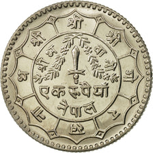 Népal, SHAH DYNASTY, Birendra Bir Bikram, Rupee, 1979, FDC, Copper-nickel
