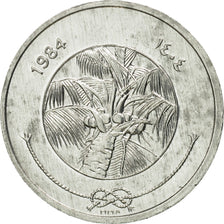 Coin, MALDIVE ISLANDS, Laari, 1984, MS(65-70), Aluminum, KM:68