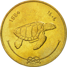 Coin, MALDIVE ISLANDS, 50 Laari, 1984, MS(65-70), Nickel-brass, KM:72