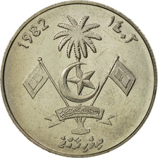 Coin, MALDIVE ISLANDS, Rufiyaa, 1982, MS(63), Copper-Nickel Clad Steel, KM:73