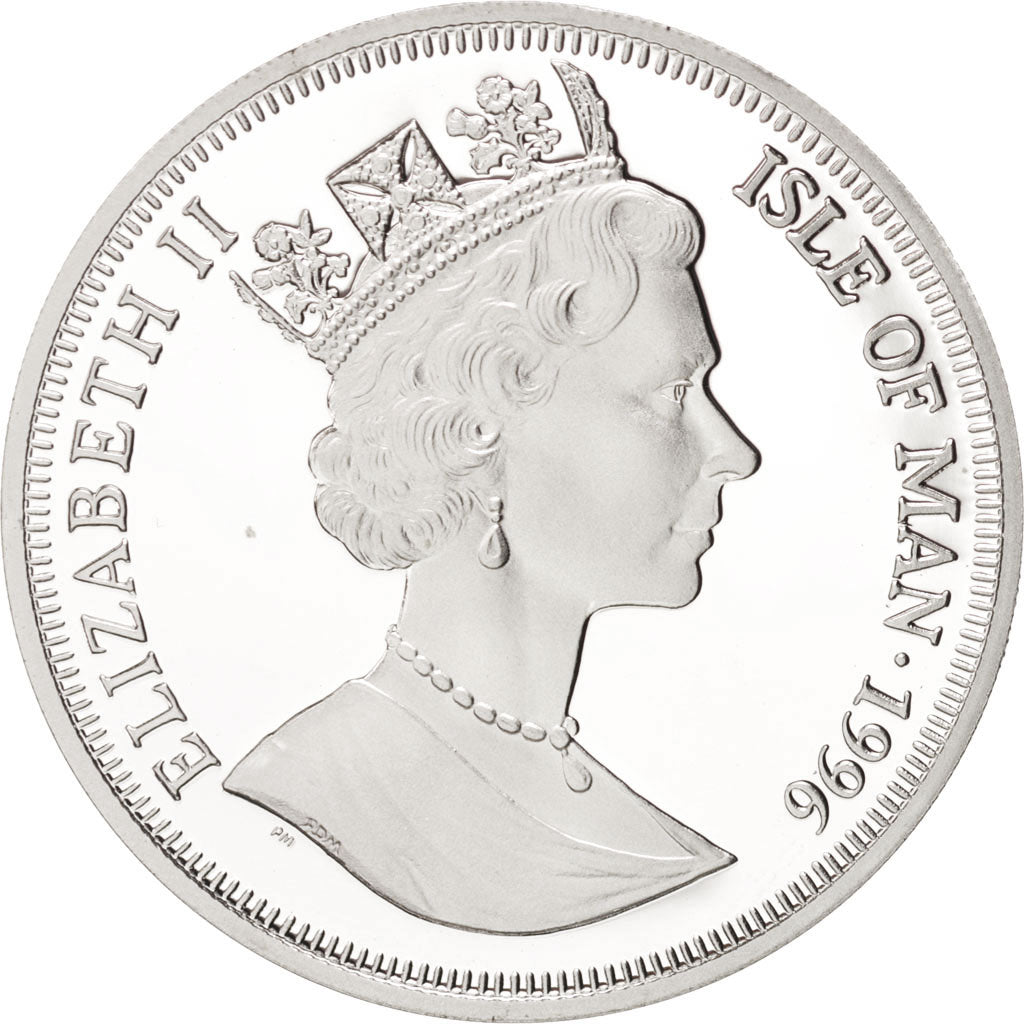 Isola di Man, Elizabeth II, 15 Euro, 1996, FDC, Argento, KM:719