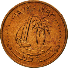 Coin, Qatar, Hamad bin Khalifa, Dirham, 1973, Paris, MS(63), Bronze, KM:2