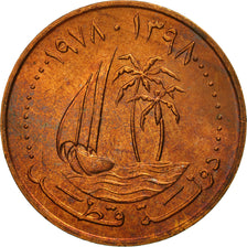 Qatar, Hamad bin Khalifa, 5 Dirhams, 1978, Paris, SPL, Bronze, KM:3