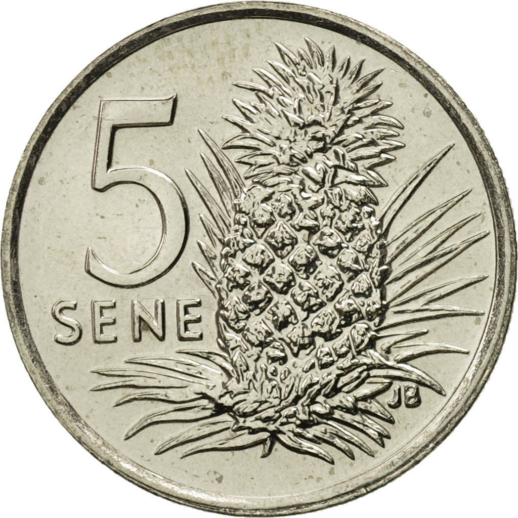 Münze, Samoa, 5 Sene, 2000, STGL, Copper-nickel, KM:14