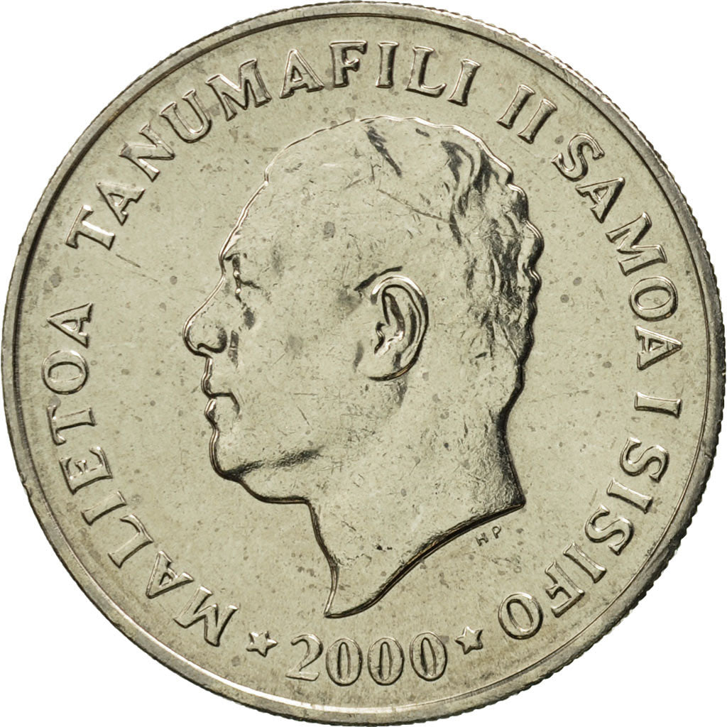 Münze, Samoa, 10 Sene, 2000, STGL, Copper-nickel, KM:15