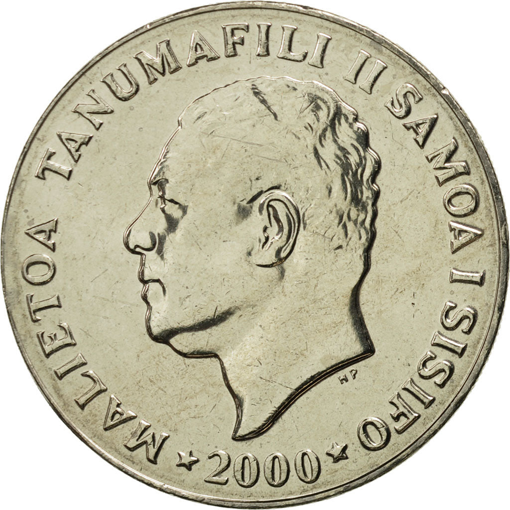 Coin, Samoa, 20 Sene, 2000, MS(65-70), Copper-nickel, KM:16